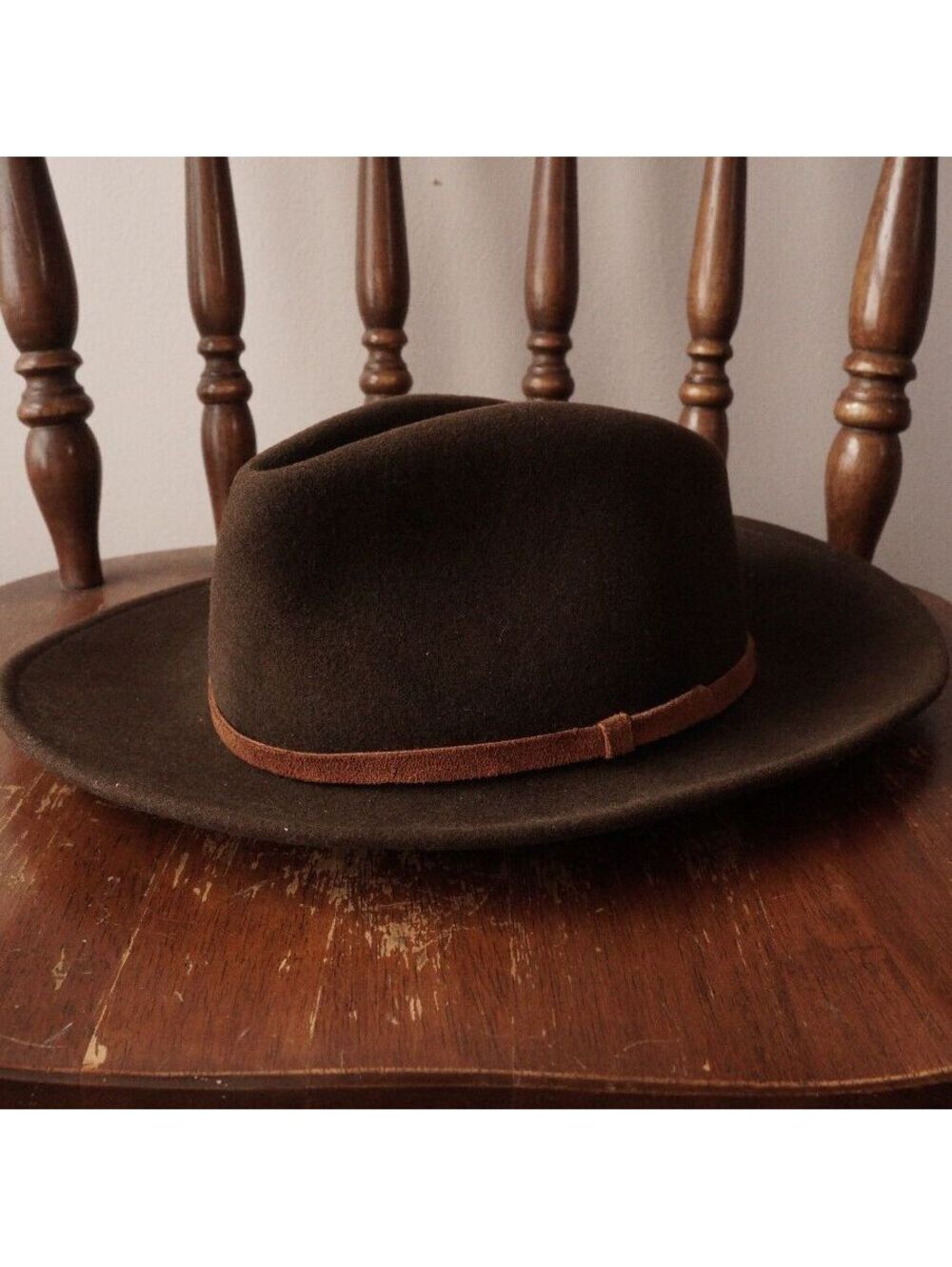 Vintage Sierra Club Brown Wool Fedora Hat Small